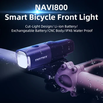 Enfitnix Navi800 Smart Žibintai Vandeniui Kelių MTB Dviratį Dviratį Dviračiu Rankenos Priekiniai Šviesos Usb Įkrovimo 800Lumens