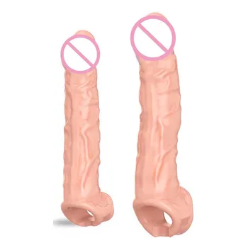 Erotinis Accessories Daugkartinio Naudojimo Silicio Prezervatyvą Penio Mova Sekso Žaislai Moteris Dildo Apvalkalą Prezervatyvai Extender Penio Mova Gaidžiai Dangtis