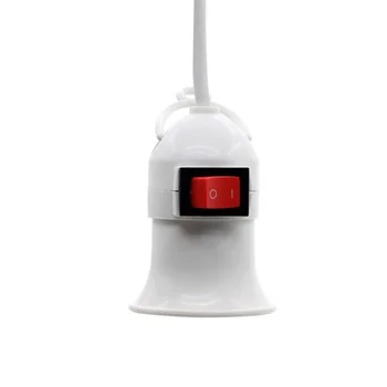 ES Plug E27 Varžtas LampHolder su Jungikliu, 5M ilgintuvas Pakabos tipas Augalų Lempa E27 lempos Laikiklis Pratęsti Maitinimo Laidą