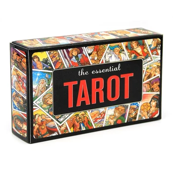 Esminiai Tarot Denio 78-kortų Žaidimas Žaislas Būrimą Esminius Knygos ir Kortele Atrakinti Paslaptis Senovės ir Mistinis