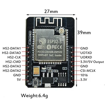 ESP32-CAM, WiFi + Bluetooth Kamera Modulis Plėtros Taryba ESP32 Su Kamera Modulis OV2640 Smart Automatikos Moduliai