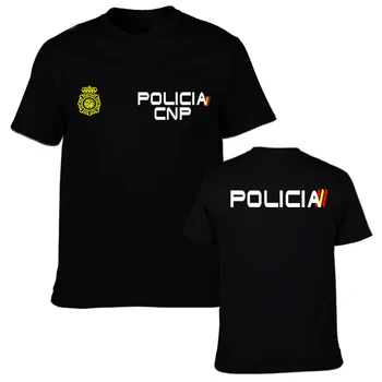 Espana Policia Ispanijos Nacionalinės Policijos Kovos Su Riaušių Swat Geo Specialiųjų Pajėgų Vyrų Dvipusės T-Shirt 2019 Vyrų Mados Vasaros Marškinėliai