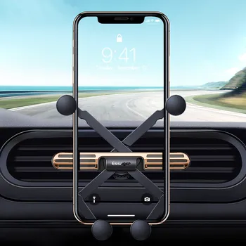 Essager Mini Svorio Automobilinis Telefono Laikiklis iPhone Samsung Universalus Oro Angos Kalno Automobilių Turėtojas Įrašą Ląstelių Mobiliojo Telefono Laikiklis Stendas