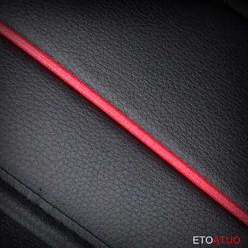 ETOATUO Universalus odinis Automobilių Sėdynės apima Jaguar visi modeliai XF XE XJ F-TEMPAS F-TYPE car accessories stiliaus auto Pagalvėlė automobilį
