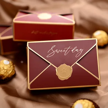 Europos kūrybinis paketas, saldainių dėžutė Vestuves Džiaugtis Šokolado Popierius Dovanų Dėžutė Popieriaus Dovanų Dėžutė Pakuotės cajas de carton 50pc