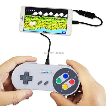 Exlene 3M USB Valdiklis, skirtas Retro SNES Žaidimų, USB Klasikinis Gamepad Joypad Gamestick 