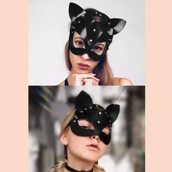 EXVOID Flirtuoti Sekso Žaislų Pora Cosplay Fox Lady Kaukė Sekso Akių Kaukės Maskuotis Šalis Erotika Vergas Tvirtinimo Akių Pleistras