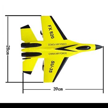 F16 SU35 2.4 GHz 390mm didelis sparnų Mojis ELP RC Naikintuvų Padaryti Battleplane RTF Nuotolinio valdymo pultelis RC Lėktuvų Lauko Švietimo Žaislas