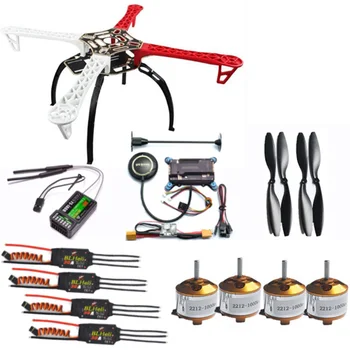 F450 Quadcopter Frame Drone Kit+2212 920KV/1000KV Varikliu+BLheli 30A ESC+9450/1045 Prop+APM+Nuotolinio valdymo imtuvas su 