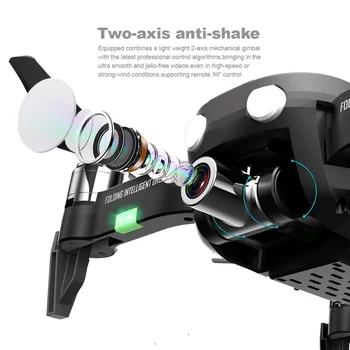 F8 Anti shake Gimbal Drone 4K 5G WIFI GPS Tranai su Kamera HD 1 km Quadrocopter SD kortelę dron profissional VS SG907 L109
