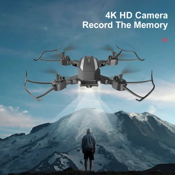 F84 Naujas Mini Drone Su Kamera 4K HD1080P HD Profenssional WIFI FPV Oro Slėgio Aukščio Laikyti Sulankstomas Quadcopter Mini Dron