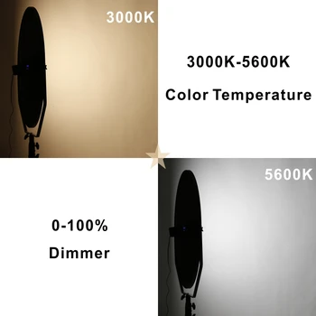 Falcon Akis 108W Bi-Color LED Fotografijos Apšvietimo Minkštas Nuolat Kamera, Šviesos, Vaizdo Studija Lempos Fotografijos Įranga