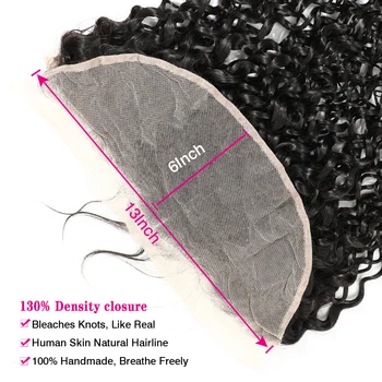 FDX 13x4 Nėriniai Priekinio Uždarymo 8-20 colių Brazilijos Vandens Banga Remy Human Hair Uždarymo ausies iki Ausies Nėrinių Priekinės Nemokamas Dalis