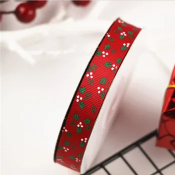 Feiluan saugoti naują korėjos interneto Kalėdų raudona /žalia gija palieka dovanų pakavimo juostele prekių dress up juostelės 22m 1,5 cm pločio