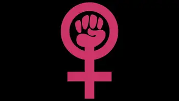 Feminizmas vėliavas su pink feminizmas reklama 90x150cm užsakymą pasididžiavimas, dovana, namų puošybai