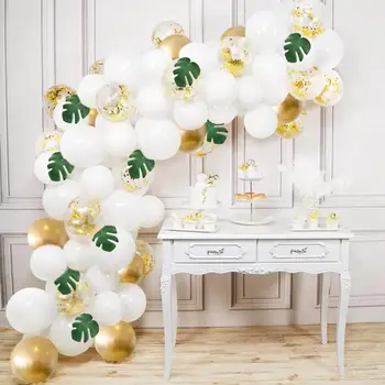 FENGRISE Balto Aukso Lateksiniai Balionai Vestuves Balionas Grandinės Nustatyti Gimtadienio Kolbų Dekoro BabyShower Baloons Oro Kamuoliukus Weding