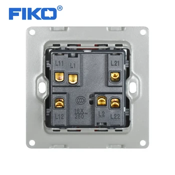 FIKO Liepsną PC skydą jungiklis 1 gauja 1/2 kelią didelis skydelis ES standartas pertraukiklio sienos lempa 16 įjungti paslėptų prabanga jungiklis