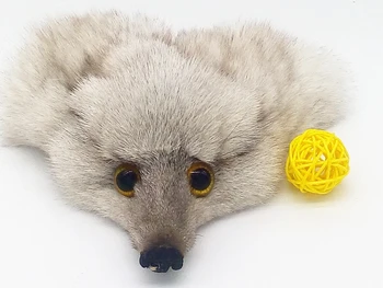 Fox galvos papuošalus fox modeliavimo nekilnojamojo lapės kailio 