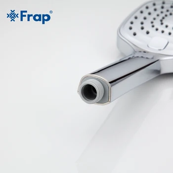 Frap Du Padarinių Vandens taupymo Kvadratinė dušo galva ABS plastiko ranka laikykite vonia, dušas, Vonios Reikmenys F004