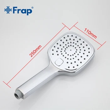 Frap Du Padarinių Vandens taupymo Kvadratinė dušo galva ABS plastiko ranka laikykite vonia, dušas, Vonios Reikmenys F004