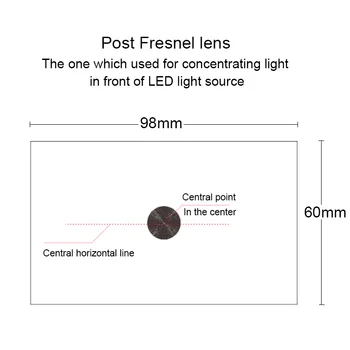 Frenelio lęšis 4.0 colių LCD projektorius DIY LED šviesos šaltinis fokusavimo Vaizdas t-pataisos Plonus siūlus Pritaikoma