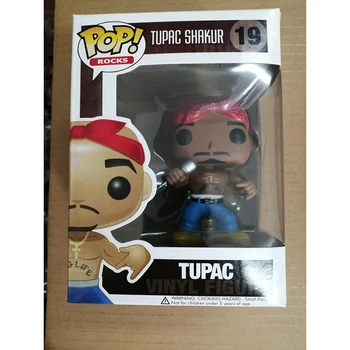 Funko Pop reperis TUPAC shakur 2pac star limited žaislai 19# surinkimo Vinilo Lėlės Paveikslas Modelis, Žaislai Vaikams Kalėdų Dovana