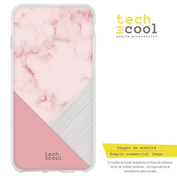 FunnyTech®Silikono Atveju Xiaomi Mi A2 l derinys rožinė marmuro tekstūros