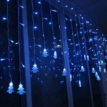 Galima prijungti 3.5 M/5M LED Varveklis String Žibintai 8 Režimai Kalėdų Eglutė LED Užuolaidų Girliandą Naujųjų Metų Kalėdų Vestuves Šviesos