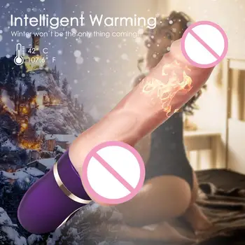 Galingas Šildymo Didelis Dildo, Vibratoriai Girl Magic Wand Kūno Veržlus Massager Sekso Žaislai, Skirtas Moters Klitorio Skatinti Moterų