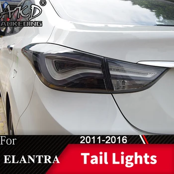 Galinio Žibinto Automobilio hyundai Elantra 2011-2016 LED galinius Žibintus Rūko Žibintai, Dieniniai Žibintai DRL Tuning, Automobilių Priedai