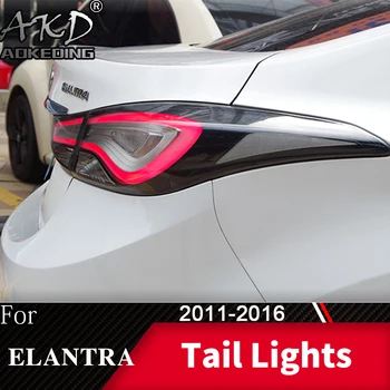 Galinio Žibinto Automobilio hyundai Elantra 2011-2016 LED galinius Žibintus Rūko Žibintai, Dieniniai Žibintai DRL Tuning, Automobilių Priedai