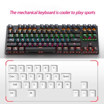 Gamer Klaviatūros Laidinio magija keycaps ipad pro 11 mechaninė ajazz ak33 USB kompiuterius, notebook ispanijos belaidė klaviatūra