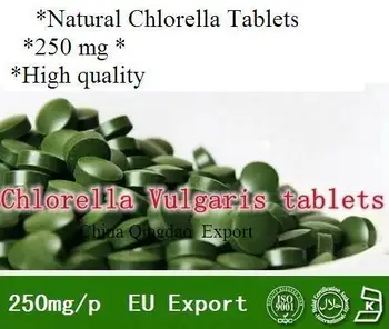 Gamtos Chlorophyta Vulgaris organinių Chlorella tablečių Žalias dumblis, Jokios taršos Turtingas Baltymų wight nuostolių