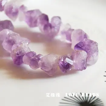 Gamtos violetinė raw kristalų nuggets 