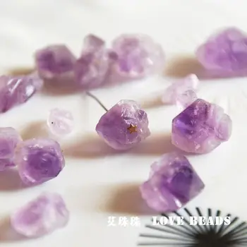 Gamtos violetinė raw kristalų nuggets 
