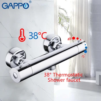 GAPPO termostatiniai Maišytuvai Voniai vonios kambarys žalvario maišytuvas bakstelėkite dušas, kriauklė, maišytuvas, maišytuvai bakstelėkite dušas Torneira de chuveiro Y22603