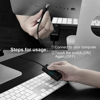 GEEKDEER Imituoti Pelės Judėjimo Disko-nemokamai USB Kompiuteryje, Automatinė Pelės Perkraustymas Pelės Jiggler