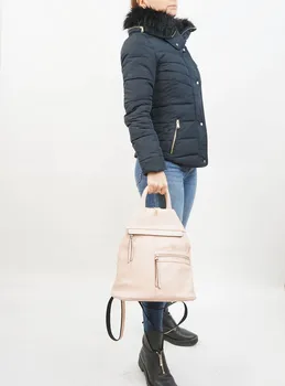 Giovanna Milano moterų kuprinė mokyklos kuprinė mergaitėms su užtrauktuku kišenės, diržas su užtrauktuku kietas PU krepšiai moterų 2018 G2249