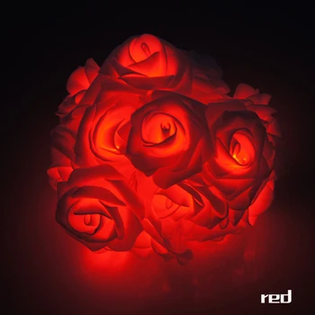 Girlianda 20pcs/set Rožių Gėlių Fėja luces decorativas string žibintai guirlande lumineuse LED Sodas Šalies Apdaila