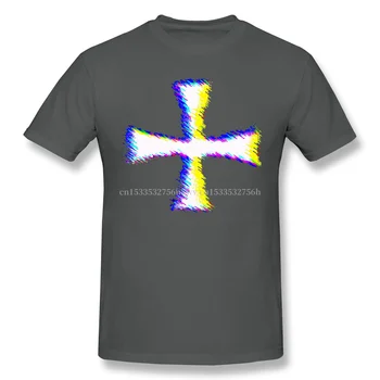 Glitch Meno Tamplieriai Kryžiaus T-Shirt Juokinga Tees O Kaklo Medvilnės Kryžiuočių Karalių Drabužių Humoro Marškinėliai