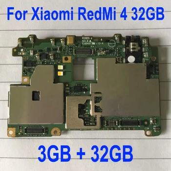 Global Firmware Originalus mainboard Xiaomi Redmi 4 Pro Prime plokštė Pagrindinė plokštė kortelės mokestis mikroschemas flex kabelis 3GB 32GB