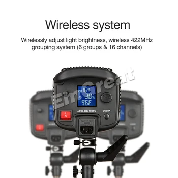 Godox SL-150W 150W 5600K CRI 93+ 16 Kanalų LED Studija Nepertraukiamo Vaizdo įrašo Šviesą Bowens tvirtinimas DSLR Fotoaparatas su Nuotolinio Valdymo