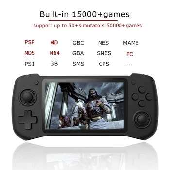 GP430 Žaidimų Konsolės Aviečių Pi HDMI Portable Nešiojamą Žaidimų Žaidėjas už PS1/N64/NDS/SNES Su 15000 Šviesą grąžinantys Žaidimai Konsolė