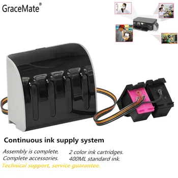 GraceMate Rašalo Sistema pakaitalas HP 63 CISS hp Deskjet 1110 2130 2131 2132 3630 4250 printer