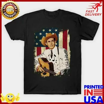 Grafinis Hank Williams Meilės Šalyje Uždrausti Muzikos Vėliavos Amerikos Marškinėliai 9890711
