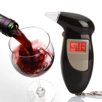 GREENWON nešiojamas skaitmeninis keychain alkoholio testeris ar breathalyzers alcoholmeters su raudona šviesą didmeninės