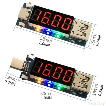 Greitas Įkroviklis KS Tipo-C USB Įtampos ir Srovės Testeris Detektorius Sukelti Skaitmeninis Ju10 20 Dropship