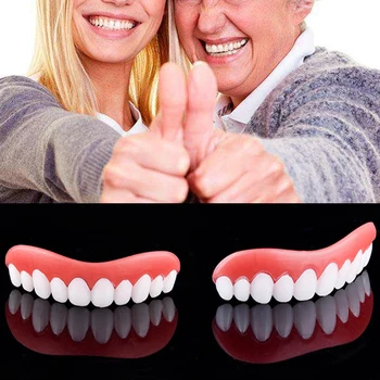Grožio Priemonė, Dirbtiniai Dantys Puikiai Momentinių Šypsena, Komforto Tinka Dantų Balinimas Dantų Protezų Pasta Viršutinės Kosmetikos Netikras Dantis Padengti