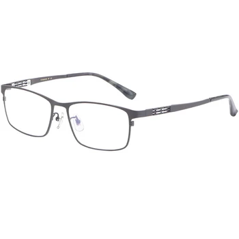 Gryno titano akinių rėmeliai vyrų verslo ultra-light optiniai akinių rėmeliai elastinga šventyklos recepto akinius vyrų HT0205
