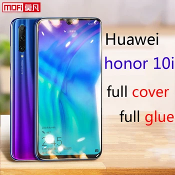 Grūdintas Stiklas Huawei Honor 10i Screen Protector kino 9H 2.5 D Visiškas Klijai Visiškai Padengti Mofi Originalas Premium HRY-LX1T Stiklo plėvelės